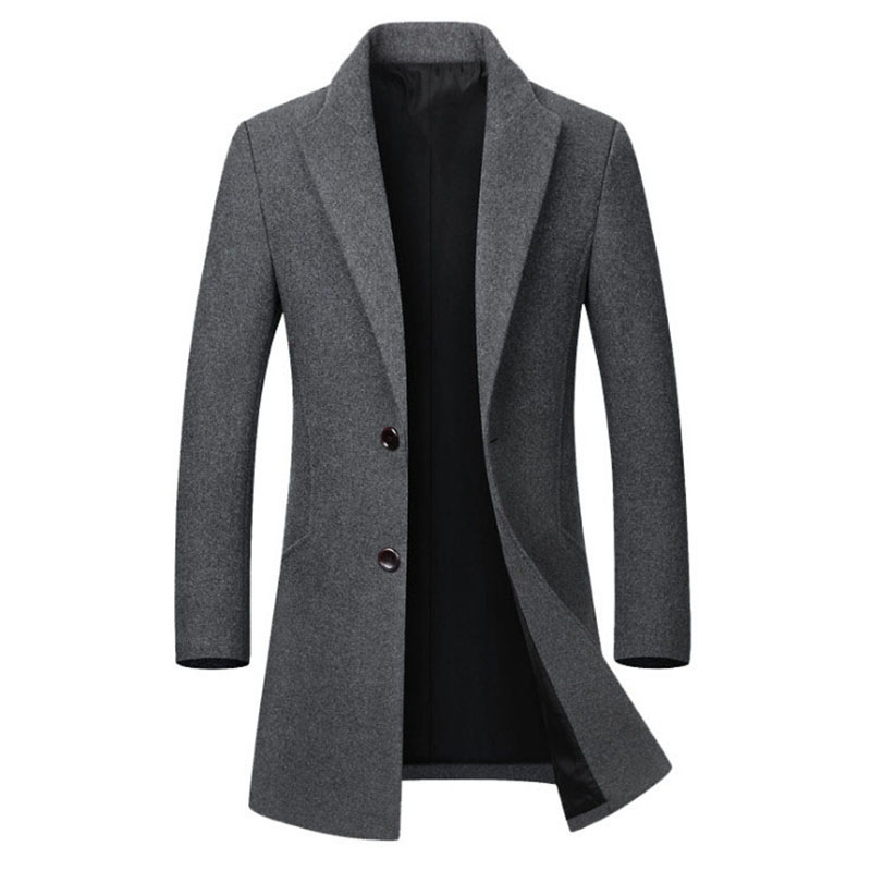 Dropshipping Winter Solid Wool Jacket Men's High-quality Wool Coat Casual Slim Collar Woolen Coats Men's Long Trench Coat, Black
Dropshipping Winter Solid Wool Jacket Men's High-quality Wool Coat Casual Slim Collar Woolen Coats Men's Long Trench Coat, Black