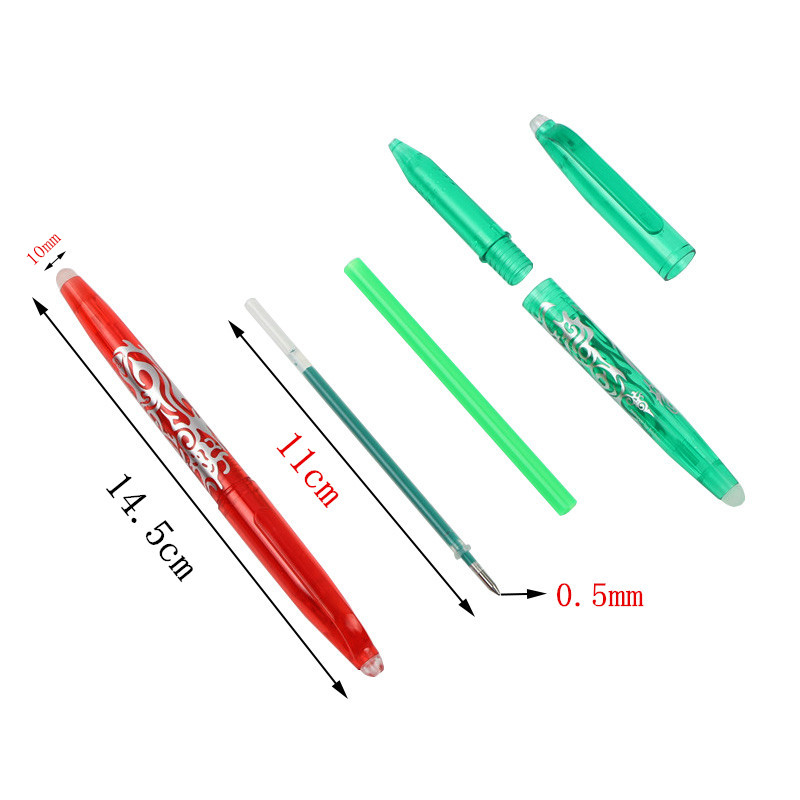 8PCS/LOT Erasable Pen Colorful 8 Colors Gel Pens For School Office Creative Drawing Tools Student Writing Point 0.5mm Stationery
