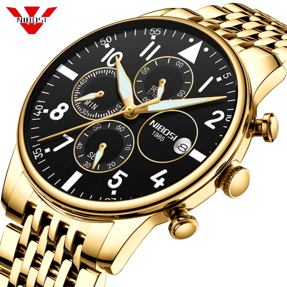 NIBOSI Men's Watches Military Luxury Brand Watch Mens Quartz Stainless Clock Fashion Chronograph Watch Man Relogio Masculino LY191226
NIBOSI Men's Watches Military Luxury Brand Watch Mens Quartz Stainless Clock Fashion Chronograph Watch Man Relogio Masculino LY191226