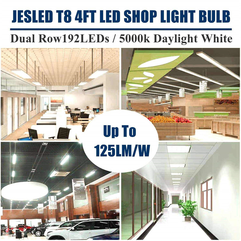 Stock in US + 4ft led tube 22W 28W Cold White 1200mm 4 foot SMD2835 96pcs/192pcs Super Bright Led Fluorescent Tubes AC85-265V UL