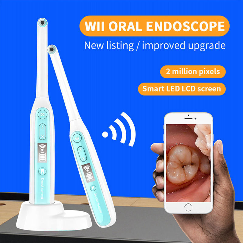 Wifi Wireless Dental Intraoral Camera HD Led Light Teeth Inspection Endoscope Dentist Oral Video Dental Tools For Iphone Android