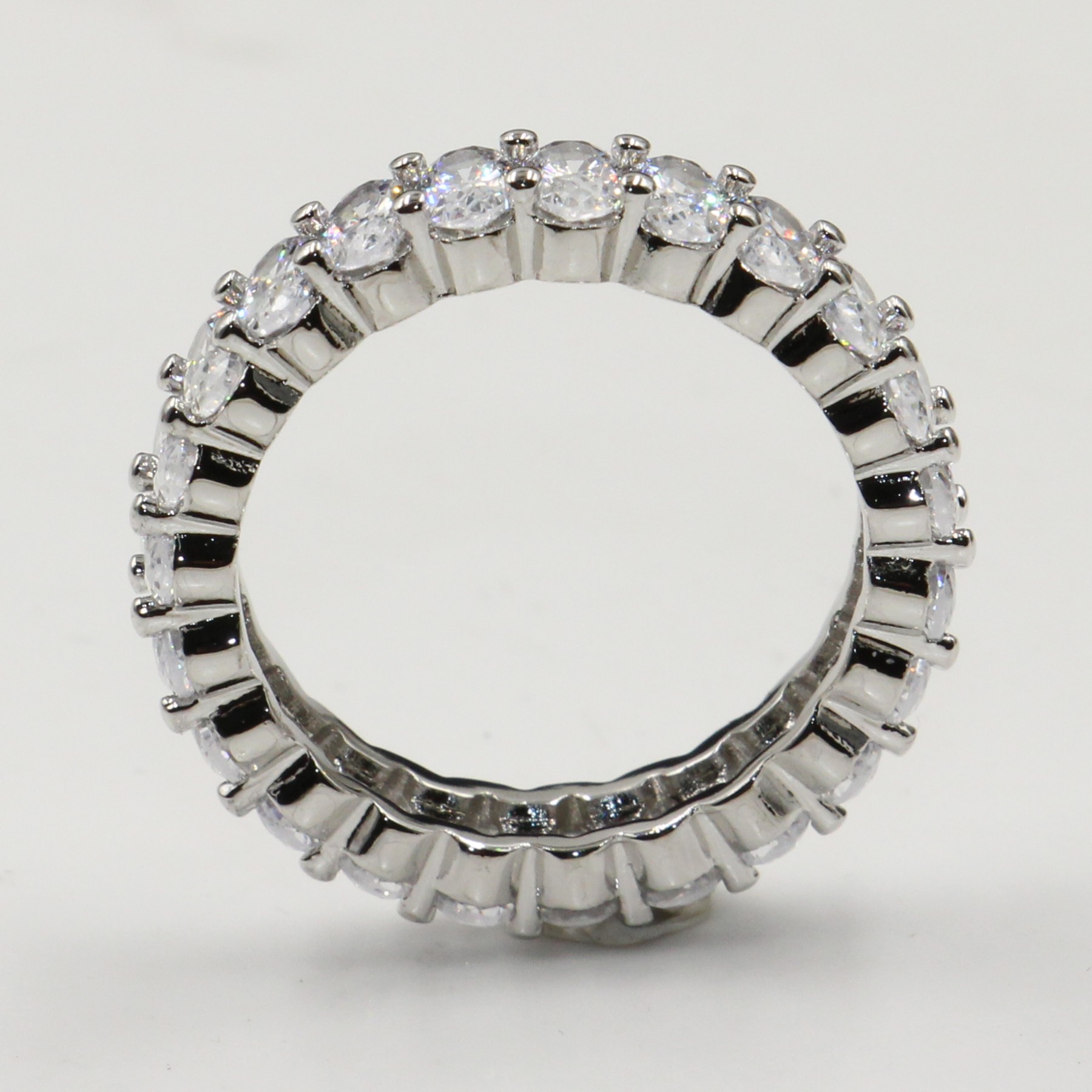 Victoria Wieck Luxury Jewelry Couple Rings 925 Sterling Silver Big Oval Cut White Topaz CZ Diamond Gemstones Women Wedding Engagement Ring