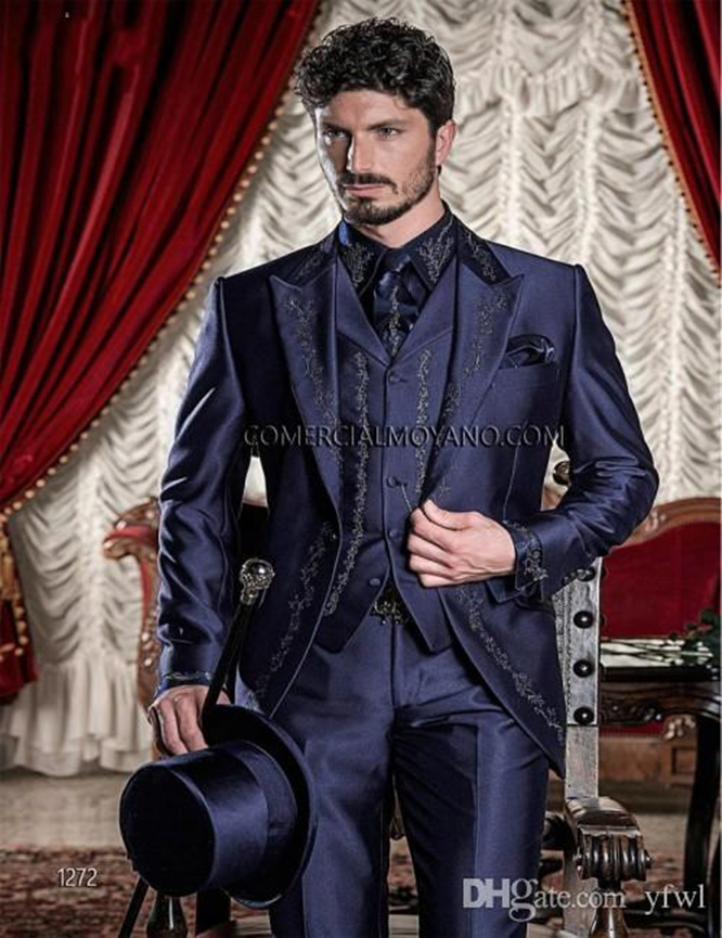 Classic Embroidery tuxedos groom wedding men suits mens wedding suits tuxedo costumes de smoking pour hommes men(Jacket+Pants+Tie+Vest) 185, Same as image
Classic Embroidery tuxedos groom wedding men suits mens wedding suits tuxedo costumes de smoking pour hommes men(Jacket+Pants+Tie+Vest) 185, Same as image
