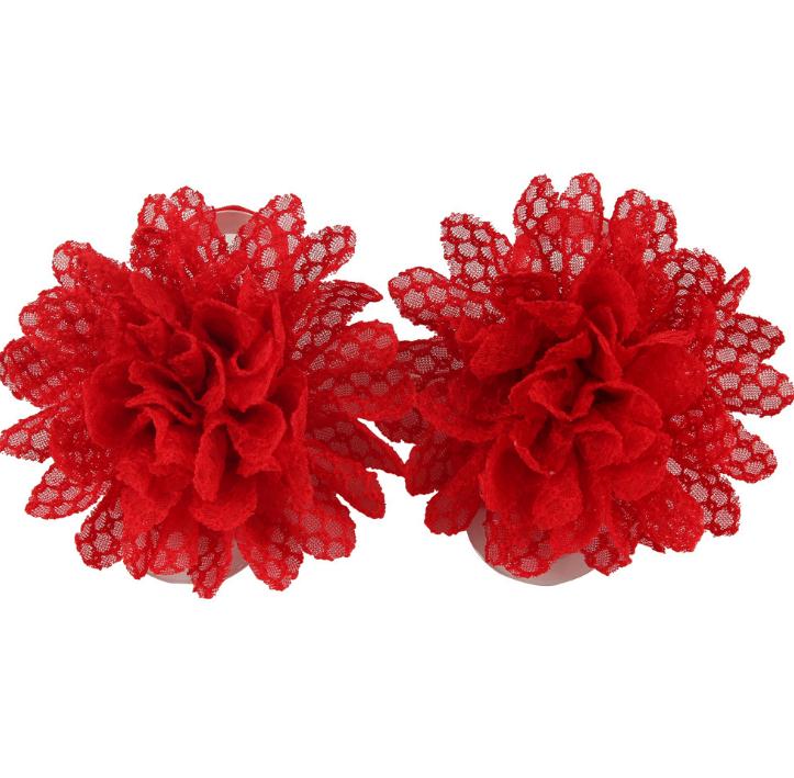 Baby Sandals Flower Shoes Cover Barefoot Foot Lace Flower Ties Infant Girl Kids First Walker Shoes Photography Props 13 Colors 14601