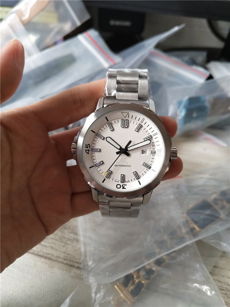 2020 New Fashion Mechanical Men's Stainless Steel Automatic Movement Watch luxury mens Self-wind Watches Wristwatches Steel Bracelet I19