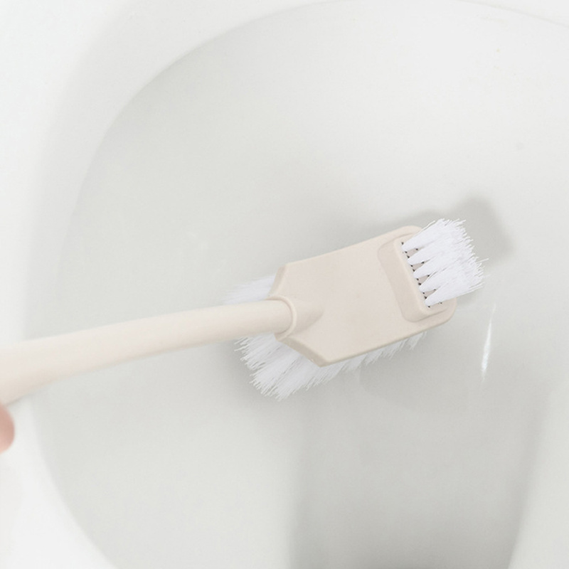 Plastic Long Handle Bathroom Scrub Cleaning Brush Double Sided Toilet Brush with Stand Base Creative Household Cleaning Tool, Creamy-white
Plastic Long Handle Bathroom Scrub Cleaning Brush Double Sided Toilet Brush with Stand Base Creative Household Cleaning Tool, Creamy-white