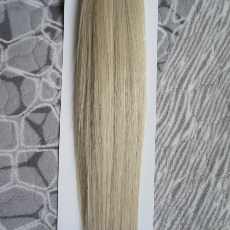 Keratin Human Hair Pre bonded Extensions Nano Tip Hair 100 G Per Pack Nano Ring 100% Remy Hair Extensions 100s micro bead extensions