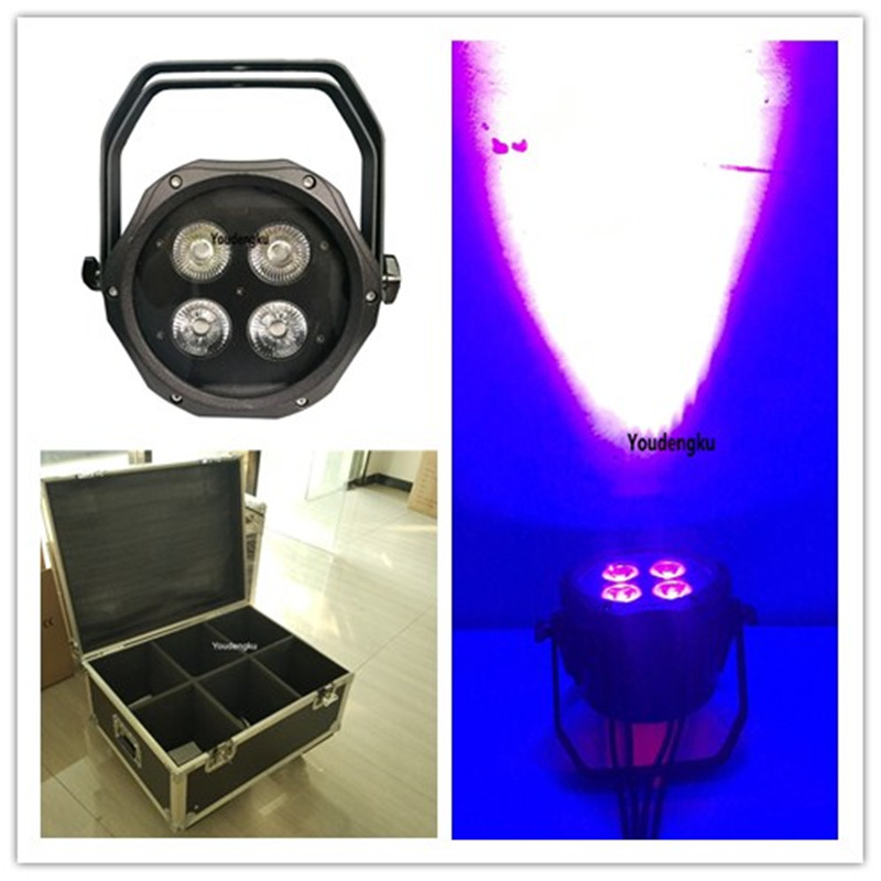 6 pieces with case 4x18w RGBWA UV 6 in 1 waterproof outdoor led par 64 mini outdoor Waterproof IP65 lamp
