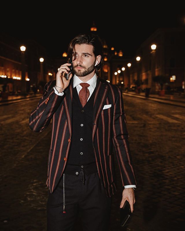 3 Pcs Handsome Mens Suits Dubai Arabic Wedding Tuxedos Peaked Lapel 2020 Groom Groomsmen Suit Custom Made Top Quality