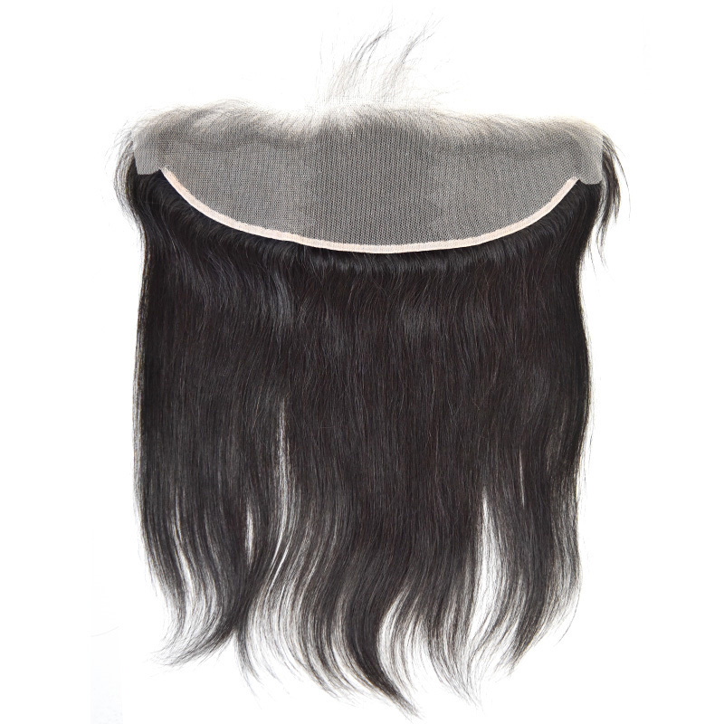Transparent Straight 13x4 Lace Frontal Closures With Pre-plucked Hairline and Baby Hair Free Part 100% Unprocessed Virgin Human