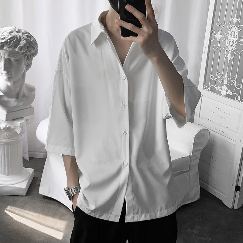 2020 Summer Men's Style Cotton Hawaiian White Shirt Fashion Short-sleeved Shirt 5 Color French Cuff Shirts -2XL, Black
2020 Summer Men's Style Cotton Hawaiian White Shirt Fashion Short-sleeved Shirt 5 Color French Cuff Shirts -2XL, Black