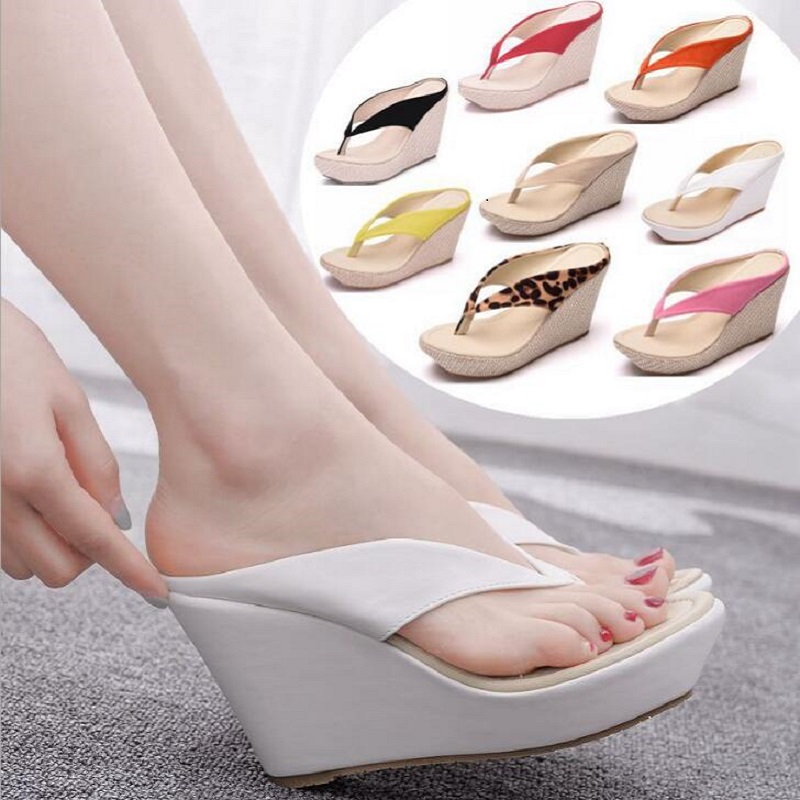 Summer Bohemian Style Simple Casual Super High Heels Cut Out Platform Women Flip-flops Wedges Ladies Slippers 20200526, White
Summer Bohemian Style Simple Casual Super High Heels Cut Out Platform Women Flip-flops Wedges Ladies Slippers 20200526, White