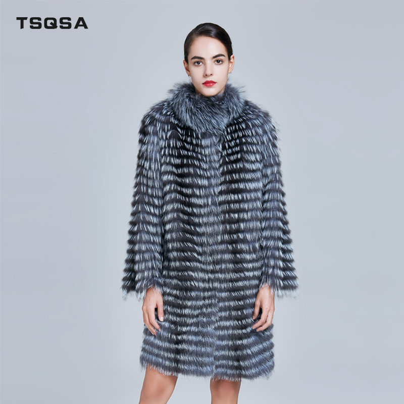 TSQSA Women Real Silver Fur Coats Natural Fur Winter Fashion Striped Jackets Vest Female Warm Outerwear Lady Clothes TAC1713
TSQSA Women Real Silver Fur Coats Natural Fur Winter Fashion Striped Jackets Vest Female Warm Outerwear Lady Clothes TAC1713