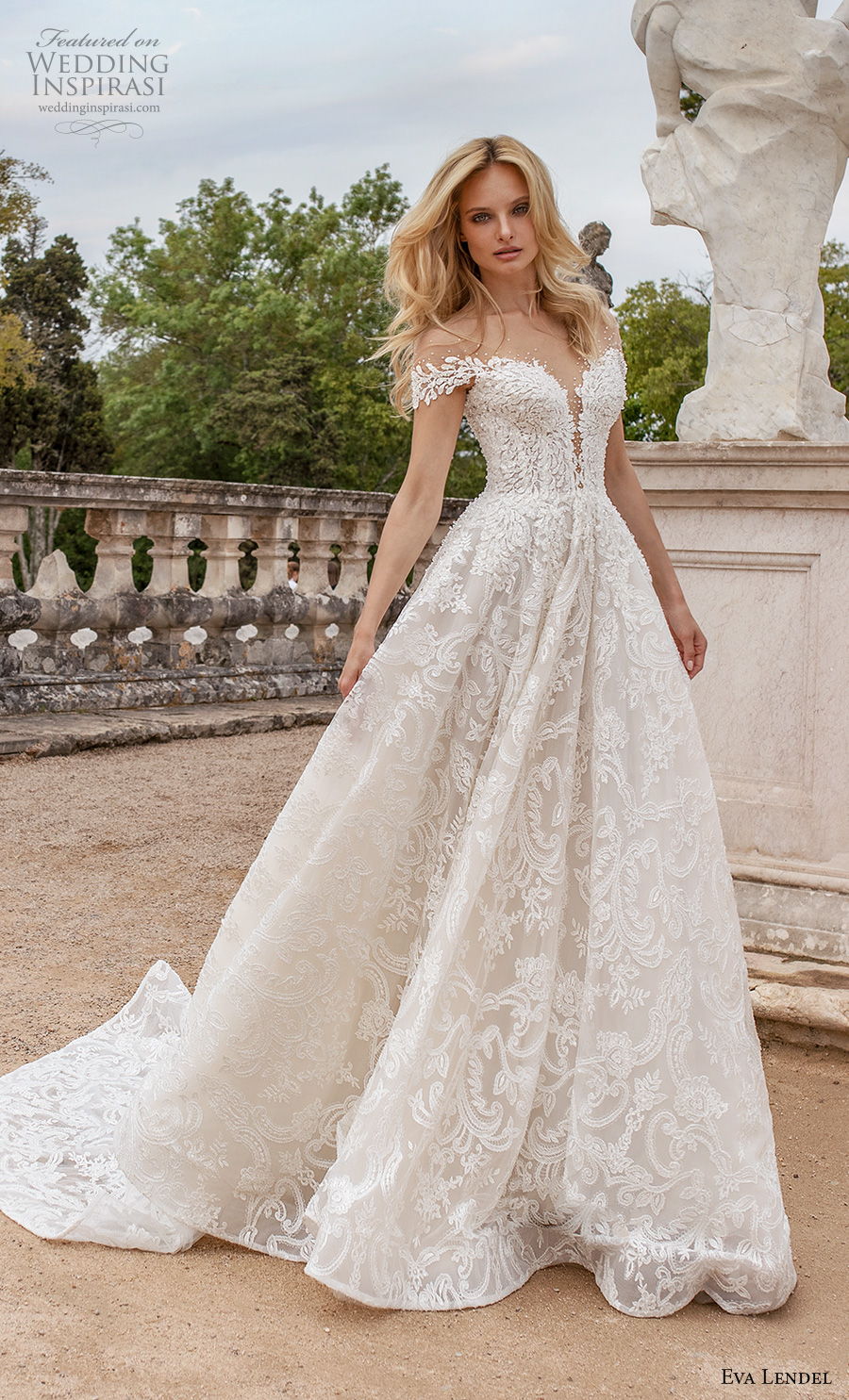 2020 Eva Lendel Bohemian Wedding Dresses Off The Shoulder Lace Apliques A Line Beach Wedding Dress Sweep Train Boho Vestidos De Novia