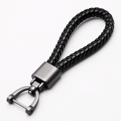 Designers Hand Woven Leather Car KeyChain 360 Degree Rotating Horseshoe Buckle Jewelry Key Rings Holder Genuine Bag Pendant, Silver
Designers Hand Woven Leather Car KeyChain 360 Degree Rotating Horseshoe Buckle Jewelry Key Rings Holder Genuine Bag Pendant, Silver