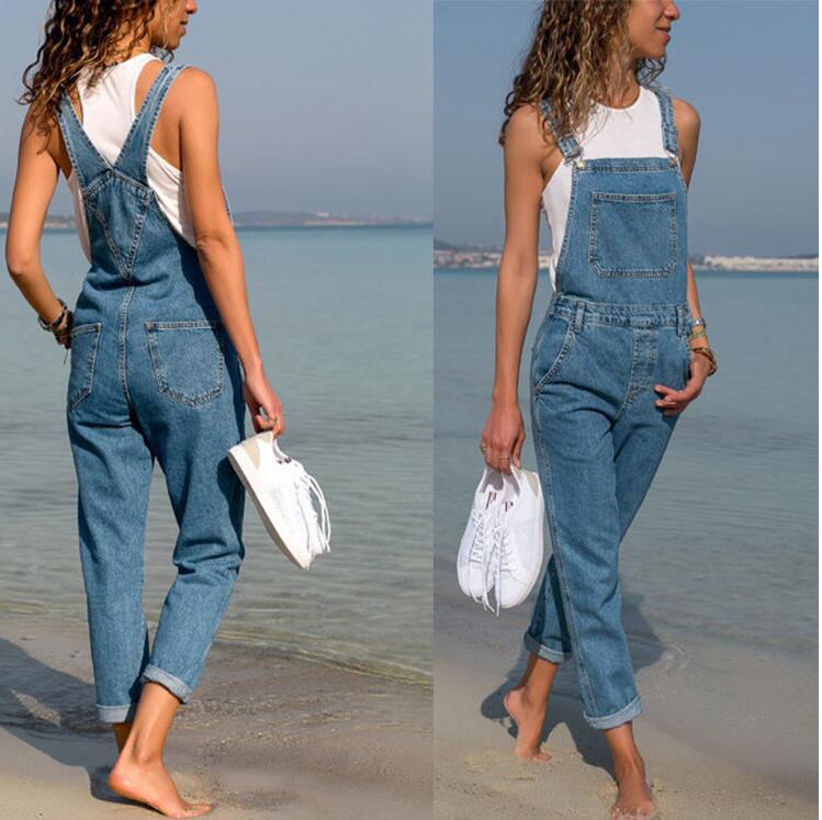Women' Denim Jumpsuit Women Romper Ladies Jeans Pants Woman Loose Overall Long Denim Trousers Female Jumpsuits Dungarees Jeans, Dark blue
Women' Denim Jumpsuit Women Romper Ladies Jeans Pants Woman Loose Overall Long Denim Trousers Female Jumpsuits Dungarees Jeans, Dark blue