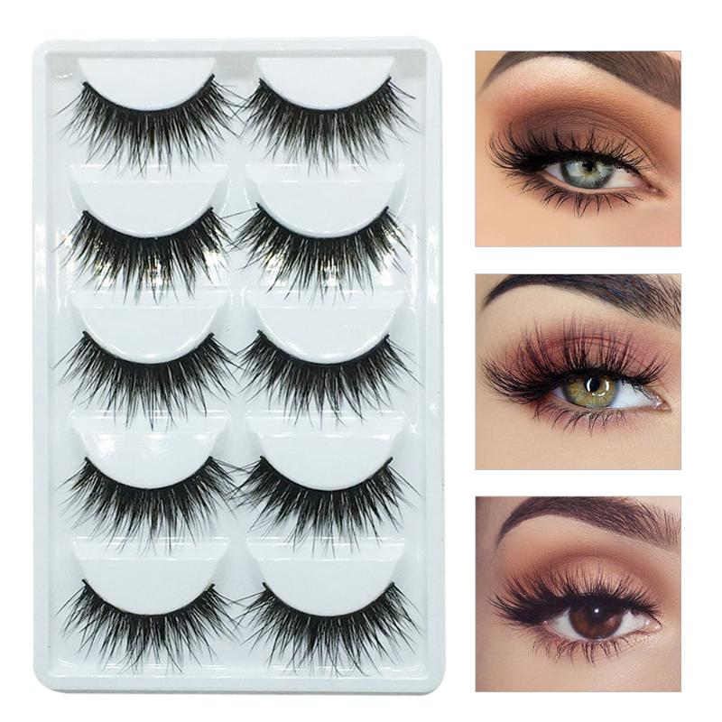 5 Pair Mink Hair Fake Eyelashes Reusable Handmade False Eyelashes Set For Stage Makeup With False Lashes Long Makeup
5 Pair Mink Hair Fake Eyelashes Reusable Handmade False Eyelashes Set For Stage Makeup With False Lashes Long Makeup