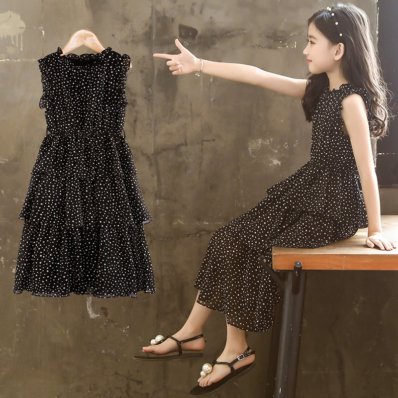 Kids Dresses For Girls Cake Dress Dot Pattern Vestidos For Children Sleeveless Kids Dress Summer Teenage 6 10 12 Years, Black dress
Kids Dresses For Girls Cake Dress Dot Pattern Vestidos For Children Sleeveless Kids Dress Summer Teenage 6 10 12 Years, Black dress