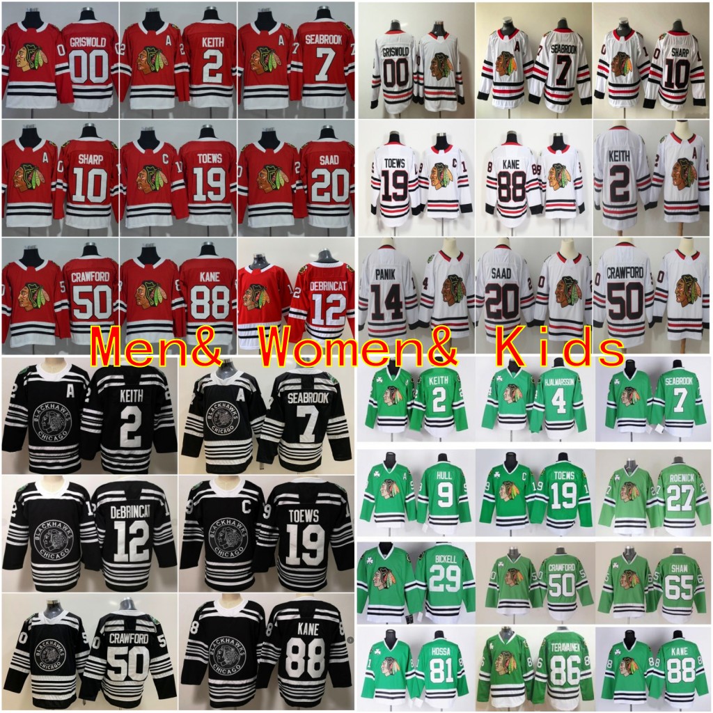 2019 Winter Classic Chicago Blackhawks Duncan Keith Jonathan Toews 88 Patrick Kane Corey Crawford Alex DeBrincat Saad Griswold Retro Jersey, Black;red
2019 Winter Classic Chicago Blackhawks Duncan Keith Jonathan Toews 88 Patrick Kane Corey Crawford Alex DeBrincat Saad Griswold Retro Jersey, Black;red