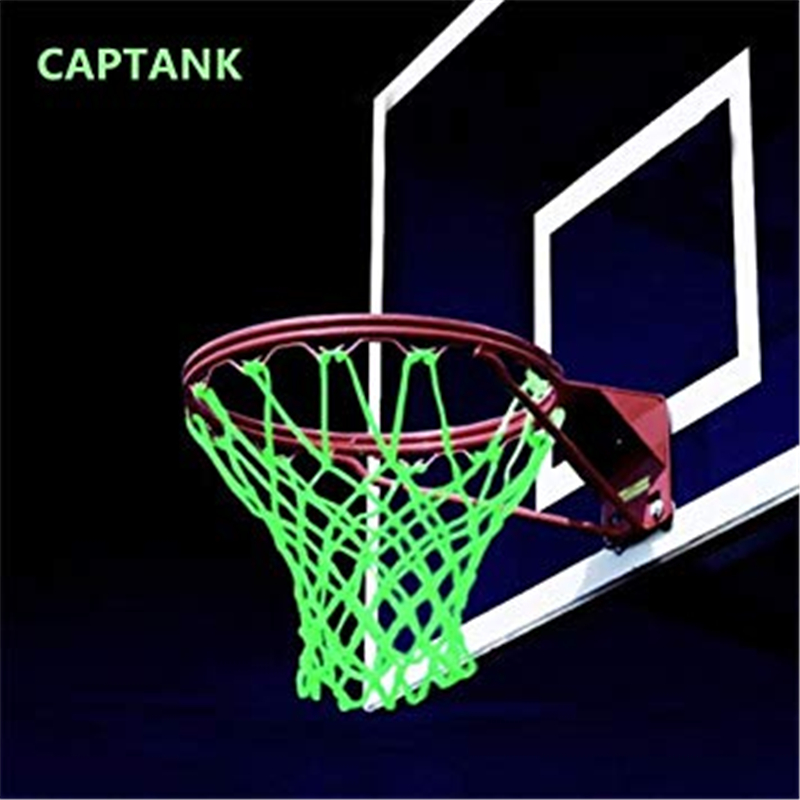 Basketball Net Hoop Glow in The Dark Light Glowing Basketball Hoop Replacement Net All Weather Thick Standard Size Heavy Duty Indo8806953