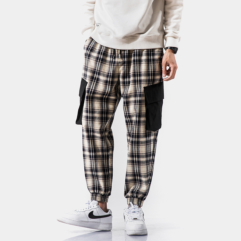 Spring Plaid Pants Men's Fashion Retro Casual Drawstring Harem Pants Men Streetwear Wild Loose Hip Hop Trousers Mens -5XL, Gray
Spring Plaid Pants Men's Fashion Retro Casual Drawstring Harem Pants Men Streetwear Wild Loose Hip Hop Trousers Mens -5XL, Gray