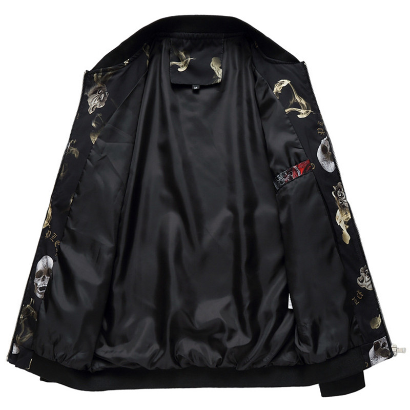 Mens Jackets Autumn Spring Outerwear Jackets Fashion Trend Men Casual Coats Slim Fit Designer Men Army Skull Pattern Jacket New Outerwear, Black
Mens Jackets Autumn Spring Outerwear Jackets Fashion Trend Men Casual Coats Slim Fit Designer Men Army Skull Pattern Jacket New Outerwear, Black