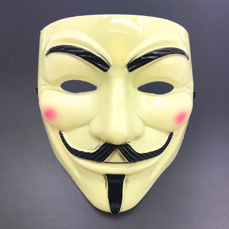 2color Halloween Cosplay Masks Masquerade Masks Full Face V Vendetta Anonymous Guy Fawkes Mask For Vendetta Anonymous Valentine Ba