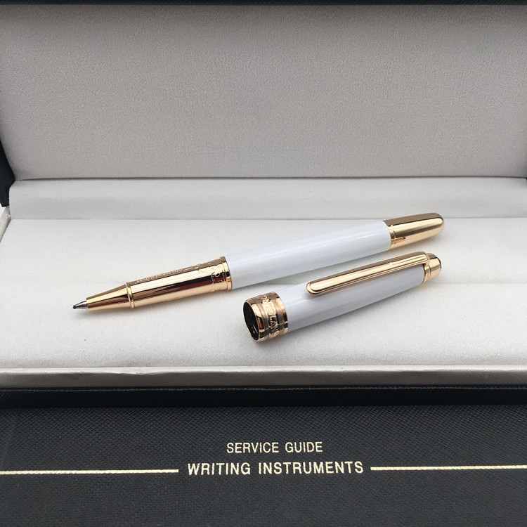 

High quality Msk-163 White Metal Ballpoint pen Rollerball Fountain pens stationery office school supplies with Electroplating carving and Series Number, As picture shows