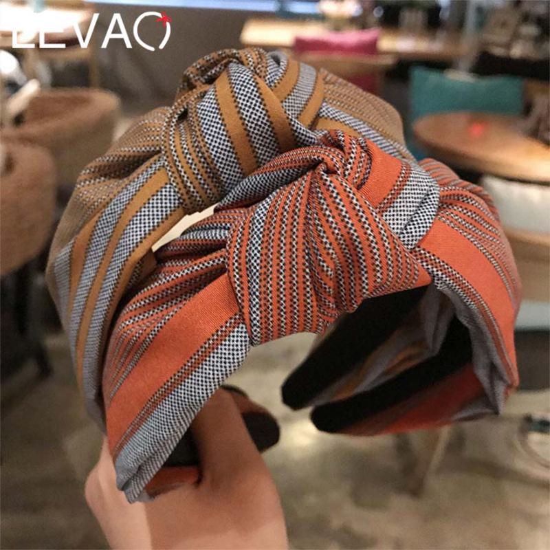 LEVAO 2020Retro Stripe Print Knotted Hairbands for Women Fabric Wide Cross Knot Headband Hair Hfoop Girls Hair Accessories
LEVAO 2020Retro Stripe Print Knotted Hairbands for Women Fabric Wide Cross Knot Headband Hair Hfoop Girls Hair Accessories