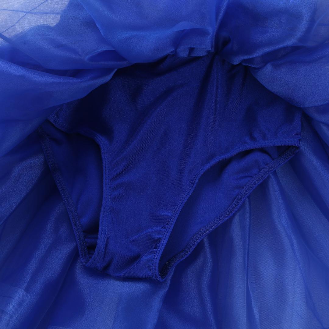 iEFiEL Girls One-Shoulder Tutu Ballet Dress Gymnastics Leotards for Girls Ballerina Dancewear Sequins Ballet Costume Dance Dress