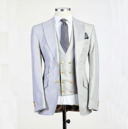 Handsome Two Buttons Groomsmen Lapel Groom Tuxedos Men Suits Wedding/Prom Best Man Blazer ( Jacket+Pants+Tie+Vest) 899, Same as image
Handsome Two Buttons Groomsmen Lapel Groom Tuxedos Men Suits Wedding/Prom Best Man Blazer ( Jacket+Pants+Tie+Vest) 899, Same as image