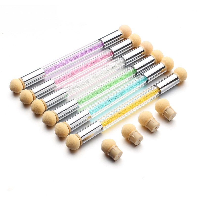 Nail Art Powder Brush Replaceable Sponge Ombre Design Gradient Pen UV Gel Polish Bloom Rhinestone Handle Stamping Tool
Nail Art Powder Brush Replaceable Sponge Ombre Design Gradient Pen UV Gel Polish Bloom Rhinestone Handle Stamping Tool