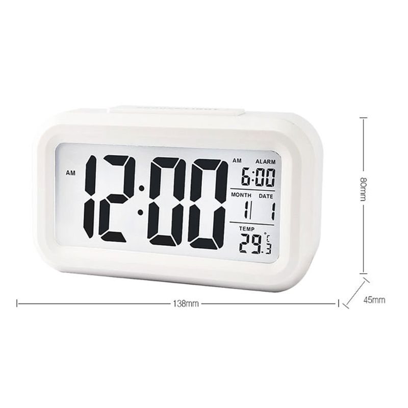 LCD Night Light Electronic Smart Digital Alarm Clock Date Temperature Display Repeating Snooze 72XF
LCD Night Light Electronic Smart Digital Alarm Clock Date Temperature Display Repeating Snooze 72XF
