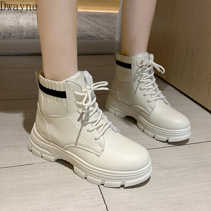 2020 autumn and winter new versatile handsome British wind thick bottom cake women's booties, Beige
2020 autumn and winter new versatile handsome British wind thick bottom cake women's booties, Beige