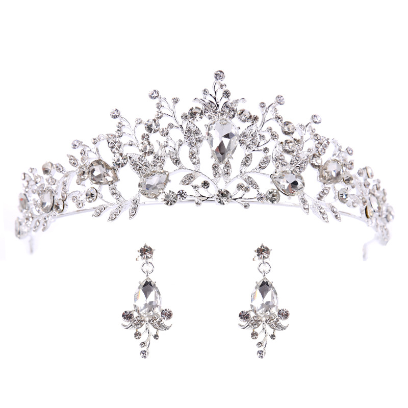 Bridal Crown Queen Rhinestone Crystals Roayal Wedding Crowns Crystal Stone Gold Headband Hair Studio Costume party Molding Party Tiaras