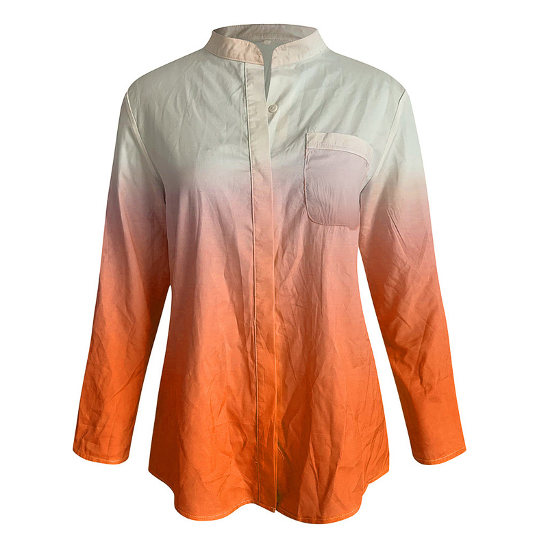 Autumn Women Tops Loose Casual Blouse Lapel Long Sleeve Single-breasted Gradient Fashion Slim Fit Tops, Green
Autumn Women Tops Loose Casual Blouse Lapel Long Sleeve Single-breasted Gradient Fashion Slim Fit Tops, Green