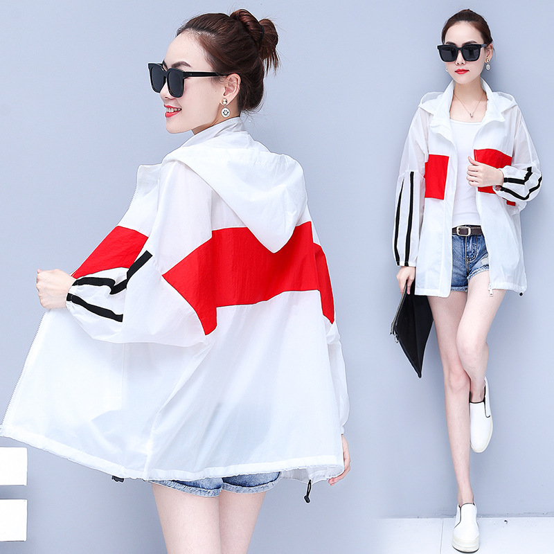 Sun-Proof Clothing Female Long 2020 Spring Summer New Loose Hooded UV Thin Beach Sun-Protective Clothing Trench Coat, Purple
Sun-Proof Clothing Female Long 2020 Spring Summer New Loose Hooded UV Thin Beach Sun-Protective Clothing Trench Coat, Purple