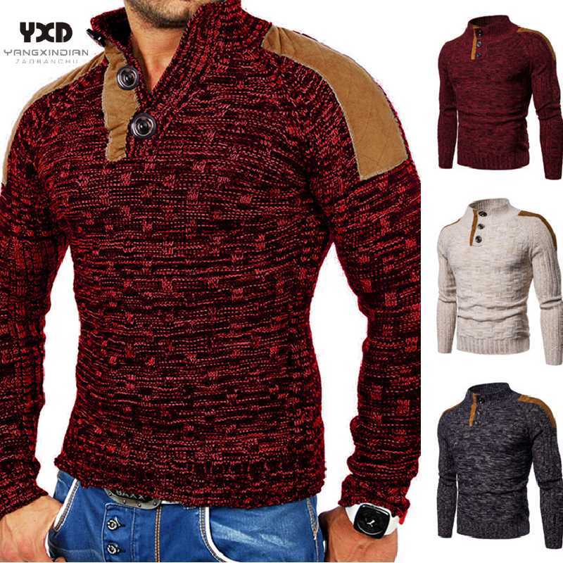 New men clothes Man Pullover Sweater Mens clothing Mans Sweaters Jumper Man Cotton wool Spliced Leather Button Knitted Sweater, Beige
New men clothes Man Pullover Sweater Mens clothing Mans Sweaters Jumper Man Cotton wool Spliced Leather Button Knitted Sweater, Beige