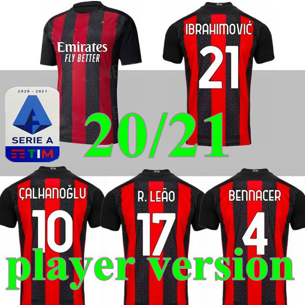 PLAYER VERSION 21 AC Milan soccer jersey 2020 2021 IBRAHIMOVIC PAQUETA BENNACER REBIC maglia da calcio ROMAGNOLI CALHANOGLU football shirt, Green
PLAYER VERSION 21 AC Milan soccer jersey 2020 2021 IBRAHIMOVIC PAQUETA BENNACER REBIC maglia da calcio ROMAGNOLI CALHANOGLU football shirt, Green