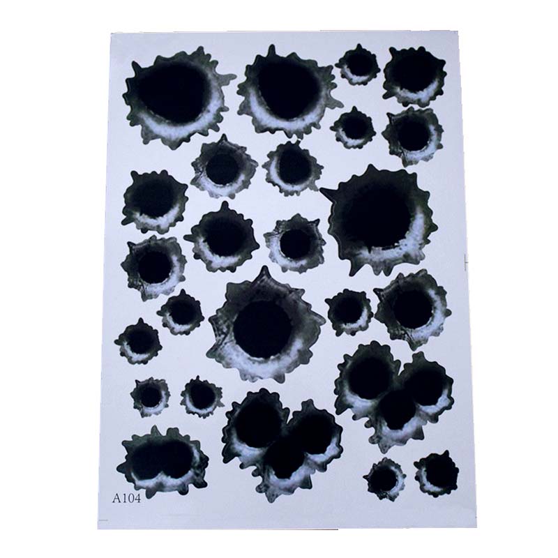 3D Car Stickers Bullet Hole Funny Cool Decals Waterproof Scratch Sticker for Auto Motorcycle Exterior Accessories