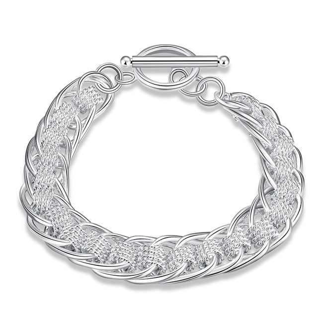 Hot sale best gift 925 silver New Daya jinsong Bracelet DFMCH059, brand new fashion 925 sterling silver plated Chain link bracelets