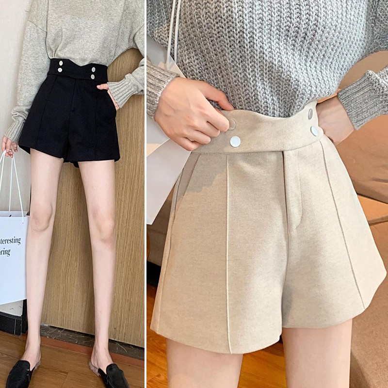 Fashion Women Shorts Elastic Woolen Pant Female Plus Size Casual Harem Pants Spring Winter Wool Short Pants 1pc Hot
Fashion Women Shorts Elastic Woolen Pant Female Plus Size Casual Harem Pants Spring Winter Wool Short Pants 1pc Hot