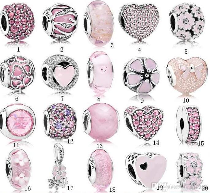 New arrive S925 Sterling silver jewelry Diy Big Hole Loose Beads Fits Ale Charm For Bracelets for women Pink color Bracelet&Necklace
New arrive S925 Sterling silver jewelry Diy Big Hole Loose Beads Fits Ale Charm For Bracelets for women Pink color Bracelet&Necklace
