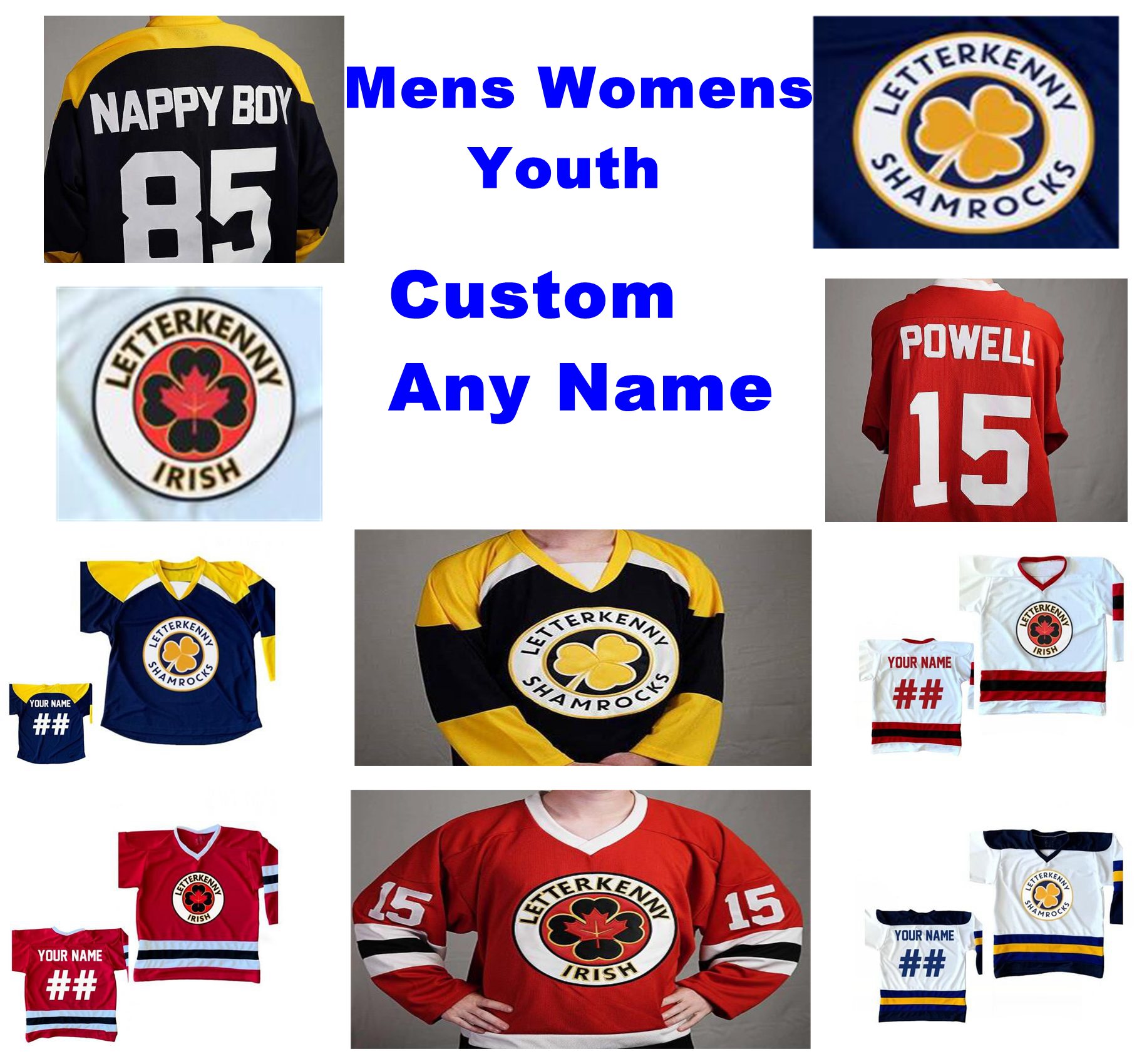 NCAA Letterkenny Irish Jerseys Jeff Parry Jersey Stephen Holcomb Leo Thrasher Jennifer Lindberg Ice Hockey Jerseys Mens Customize Stitched, Youth white blue
NCAA Letterkenny Irish Jerseys Jeff Parry Jersey Stephen Holcomb Leo Thrasher Jennifer Lindberg Ice Hockey Jerseys Mens Customize Stitched, Youth white blue