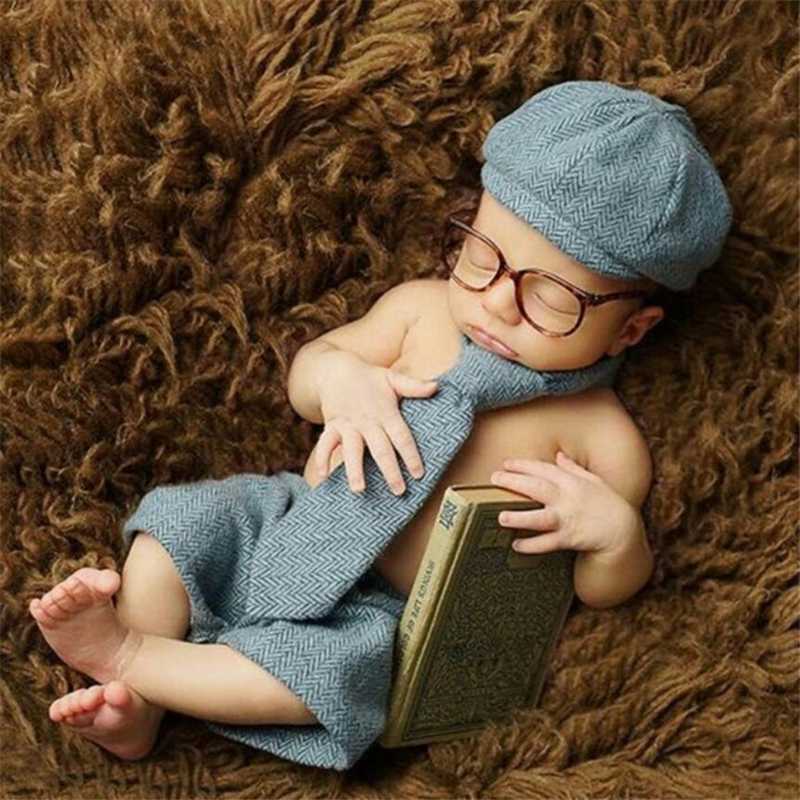 Baby Boy Photo Costumes Clothes Newborn Pictures Clothing Hat+Pants+Tie+ Glasses 4pcs Set Oufits Retro, Blue
Baby Boy Photo Costumes Clothes Newborn Pictures Clothing Hat+Pants+Tie+ Glasses 4pcs Set Oufits Retro, Blue
