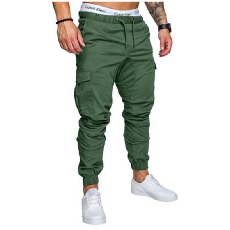 Fashion Mens CrossPants Jogger Pant Chinos Zipper Skinny Joggers Camouflage Designer Harem Pants Long Solid Color Men Trousers 3X1841308