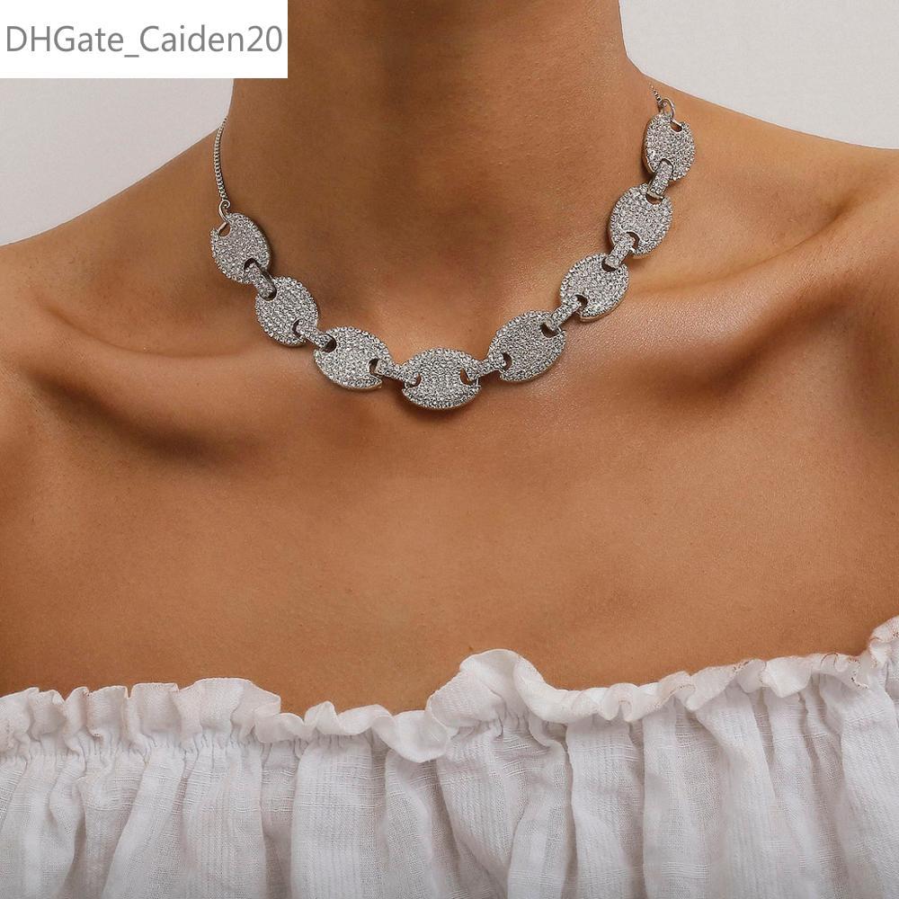 Luxury Shiny Iced Out Rhinestone Choker Necklace Collar Adjustable Bling Crystal Curb Cuban Long Necklaces Jewelry
Luxury Shiny Iced Out Rhinestone Choker Necklace Collar Adjustable Bling Crystal Curb Cuban Long Necklaces Jewelry