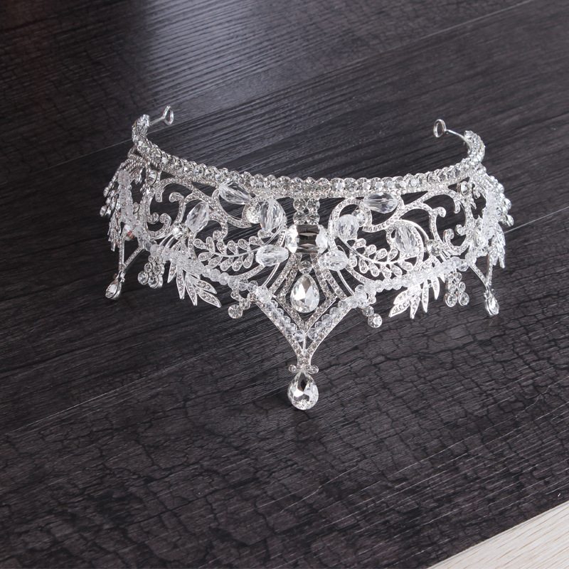 Luxury Bridal Crowns Full Circle Tiaras Pageant Rhinestones Royal King Queen Princess Crowns Wedding Bridal Brides Crown Party HeadPieces