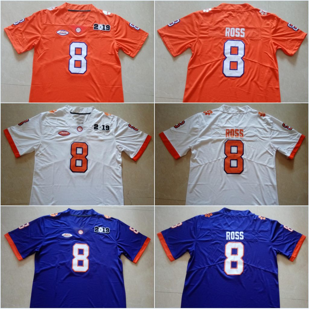 Championship 2019 Patch #8 Justyn Ross Clemson 150TH #9 Travis Etienne Jr. #16 Trevor Lawrence #13 Hunter Renfrow #5 Tee Higgins Jersey, White
Championship 2019 Patch #8 Justyn Ross Clemson 150TH #9 Travis Etienne Jr. #16 Trevor Lawrence #13 Hunter Renfrow #5 Tee Higgins Jersey, White