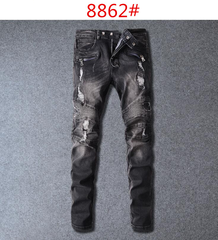 Famous Brand Designer Men Jeans Ripped Jeans Blue Rock Star Mens Jumpsuit Designer Denim Male Pants 8862, 003
Famous Brand Designer Men Jeans Ripped Jeans Blue Rock Star Mens Jumpsuit Designer Denim Male Pants 8862, 003